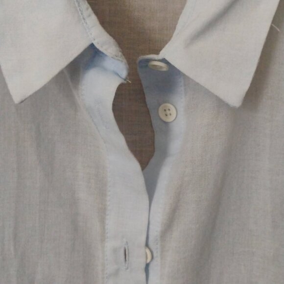 Blouse, Button Up, Womens, Baby Blue, Sz 4/Sz Small, lightweight - Picture 1 of 5
